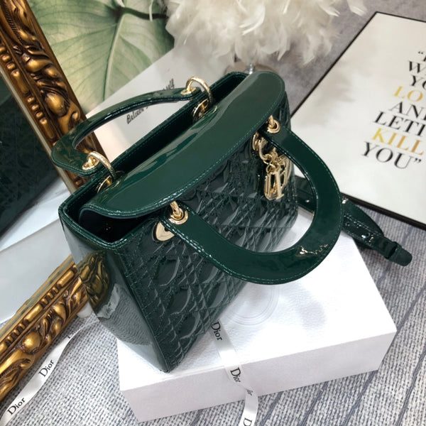 media lady 24 blu verde vitello verniciato