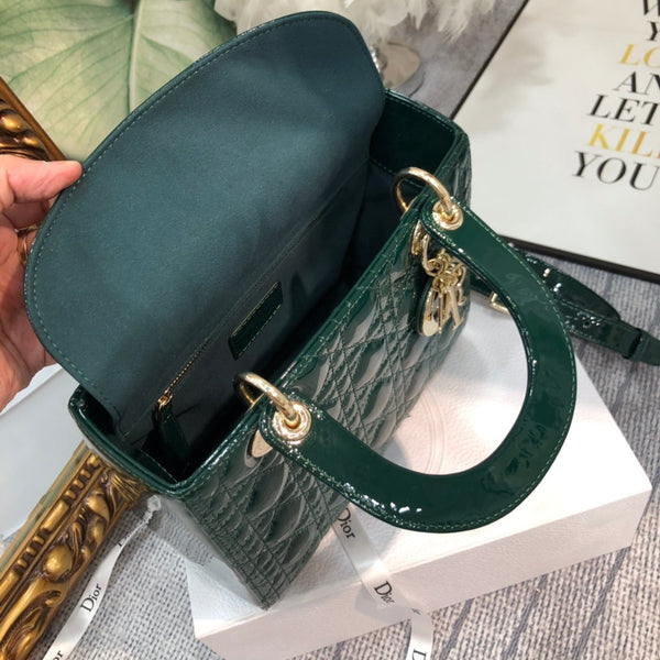 media lady 24 blu verde vitello verniciato