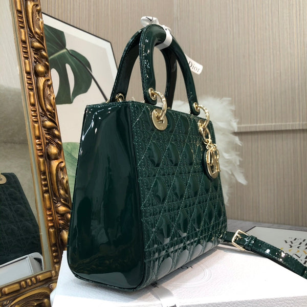 media lady 24 blu verde vitello verniciato