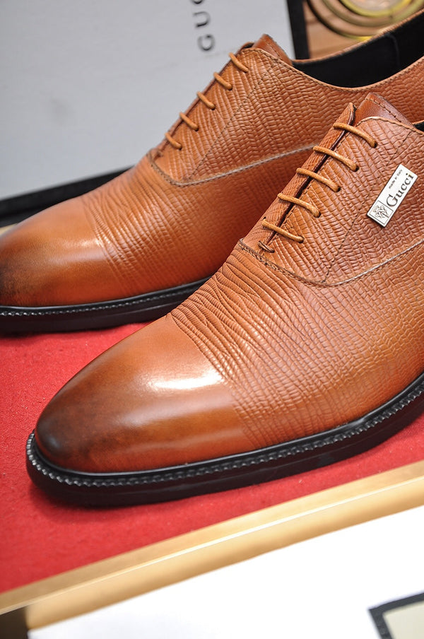 GG Men's Dress Shoe Brown Cowhide 499525