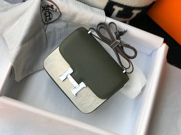 CONSTANCE 18 PINE EPSOM SILVER HARDWARE