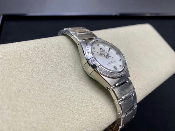 Omega Constellation 29mm Silver Mop Mother Pearl Dial