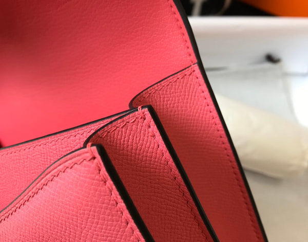 CONSTANCE 18 DARK PINK EPSOM GOLD HARDWARE