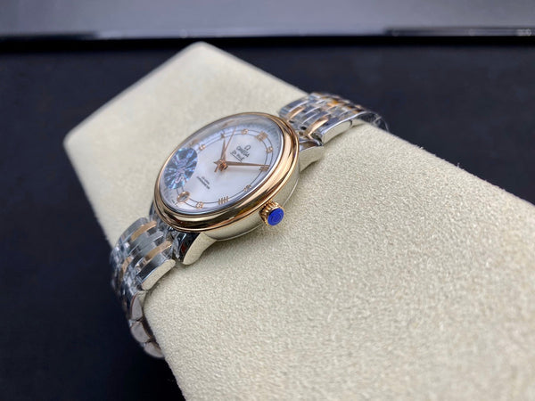 Omega De Ville 32.7mm Silver Pink Gold