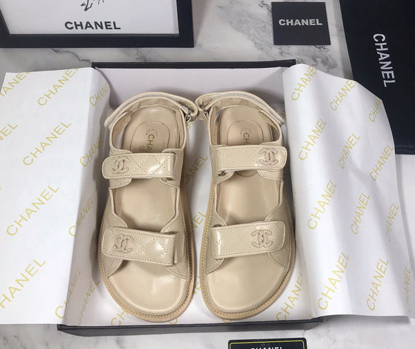 CC 25S Dad Sandal Nude Calfskin