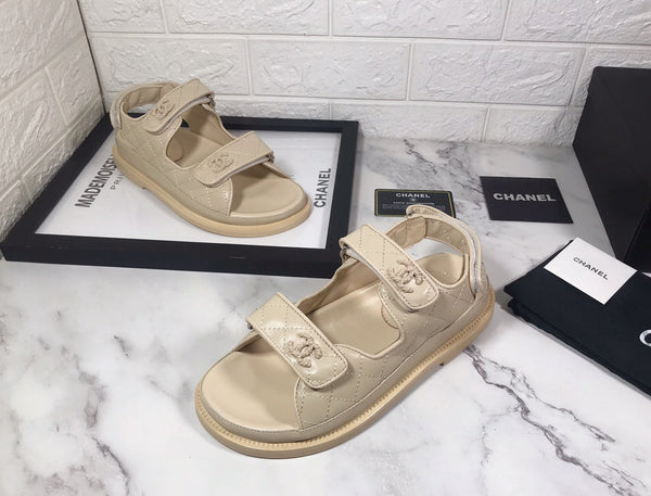 CC 25S Dad Sandal Nude Calfskin