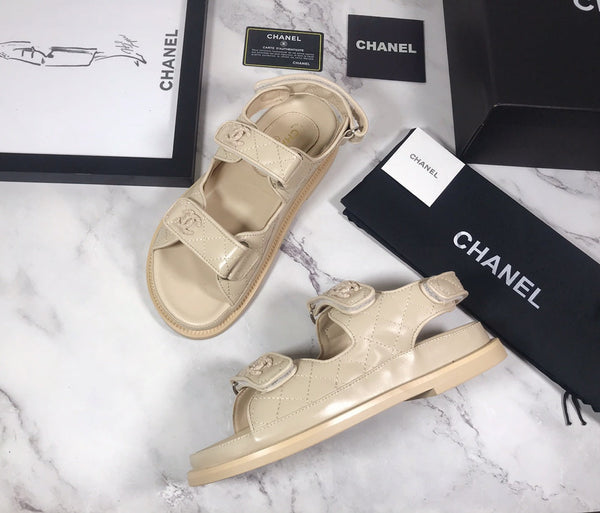 CC 25S Dad Sandal Nude Calfskin