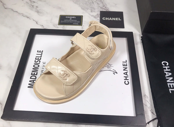 CC 25S Dad Sandal Nude Calfskin