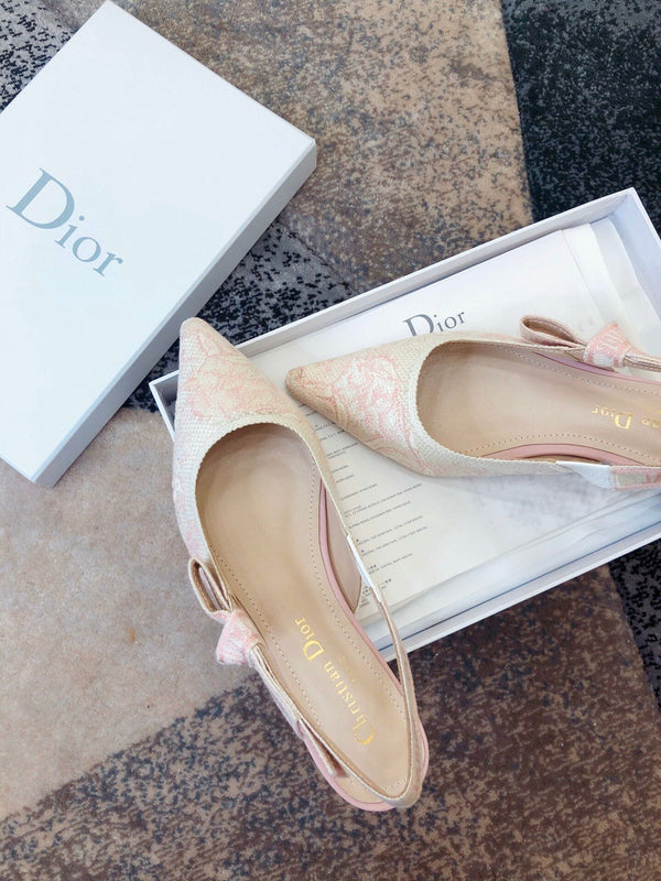 CD 25 J'Adior Slingback Flat Fabric 237871