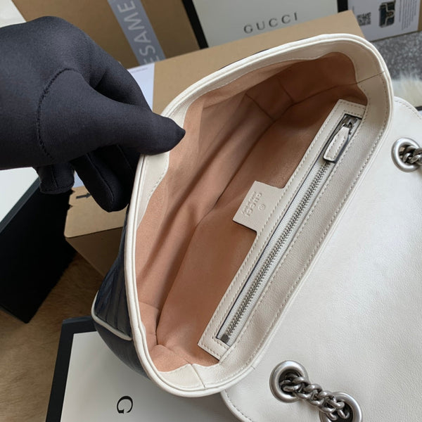 BORSA A MANO GG MARMONT MEDIUM 26 IN PELLE DI VITELLO BLU NOTTE