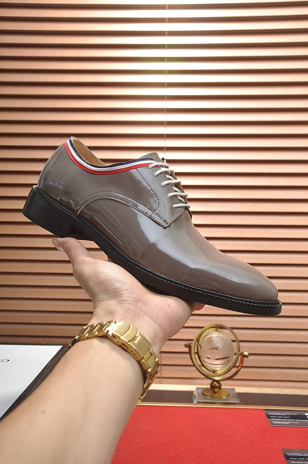 GG Men's Dress Shoe Grey Patent Leather 142176