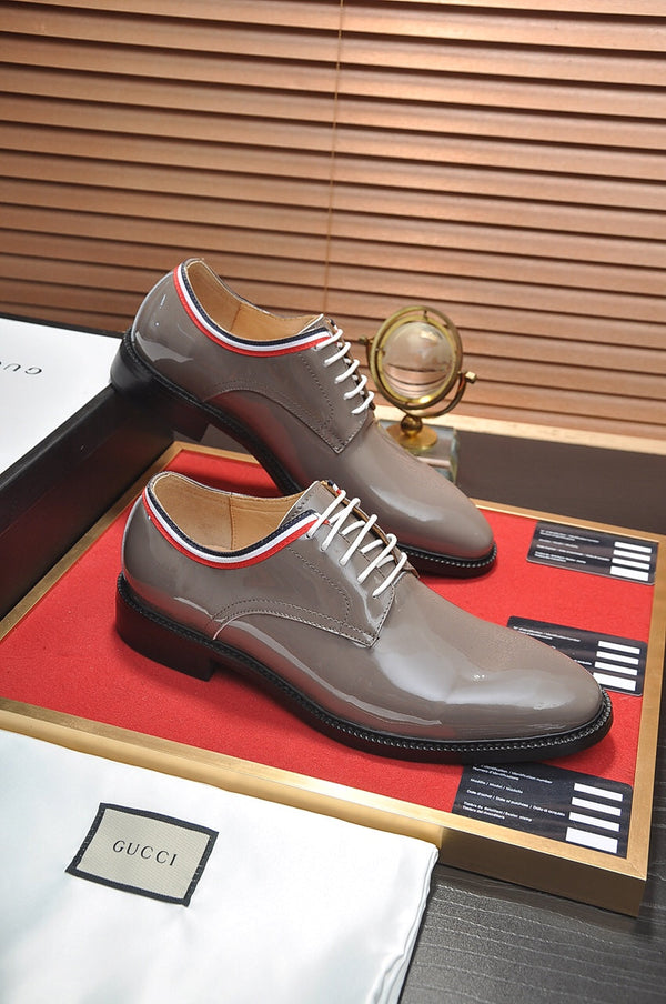 GG Men's Dress Shoe Grey Patent Leather 142176