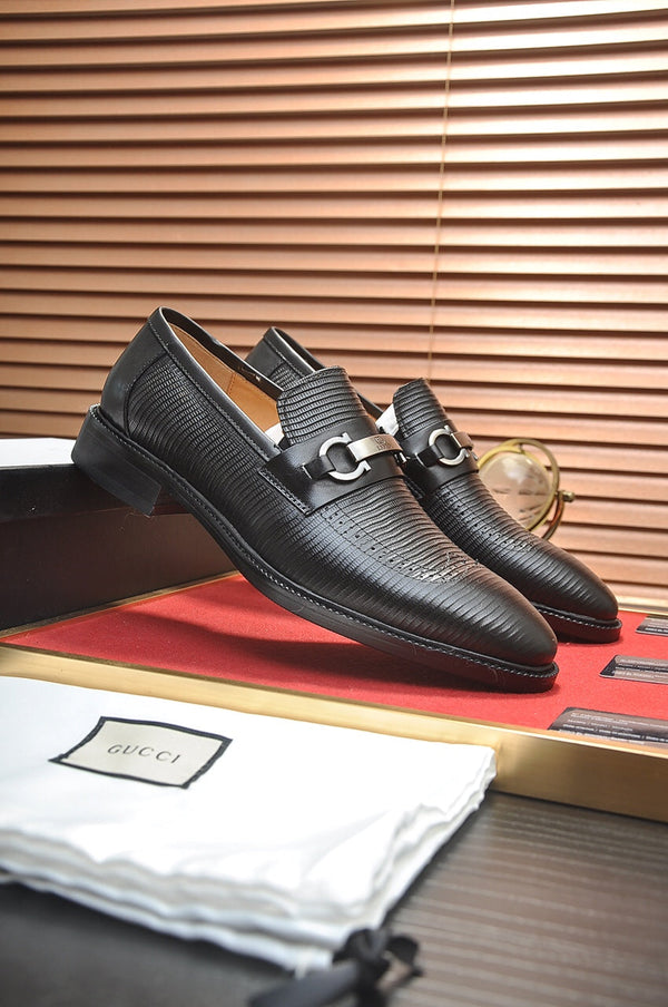GG Men's Loafer Black Cowhide 562021