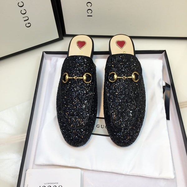 Mule GG PrinceTown nere glitterate