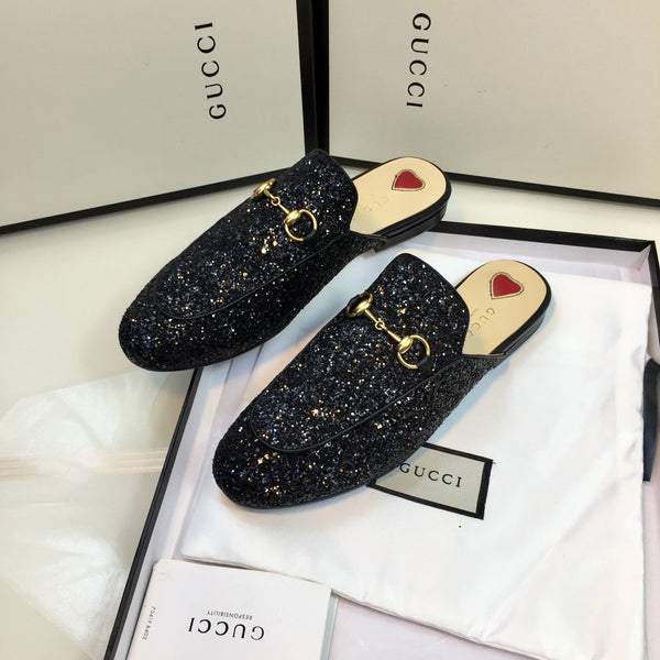 Mule GG PrinceTown nere glitterate