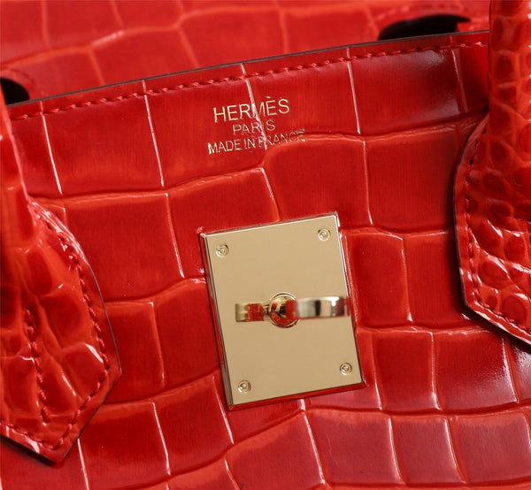 HM BIRKIN BAG 25 CANDY CROCODILE EMBOSSED CALFSKIN