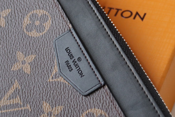 LV Dragonne Zipper Wallet Monogram Canvas & Cowhide 179407