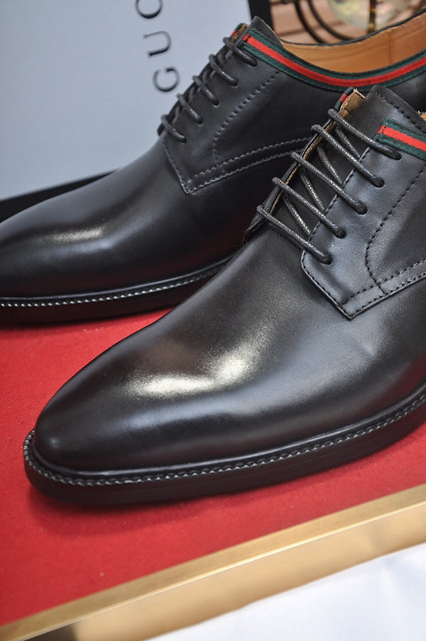 GG Men's Dress Shoe Black Cowhide 140494