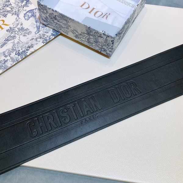cd ceinture 10cm double boucle cuir noir
