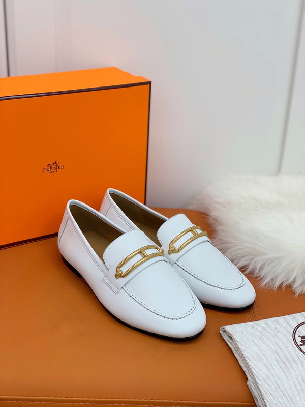 HM Men's Colette Loafer White Cowhide GHW 546343