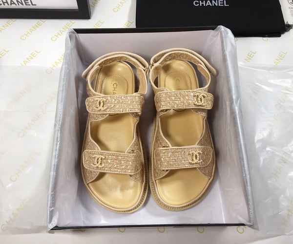 CC Dad Sandal Beige Woven
