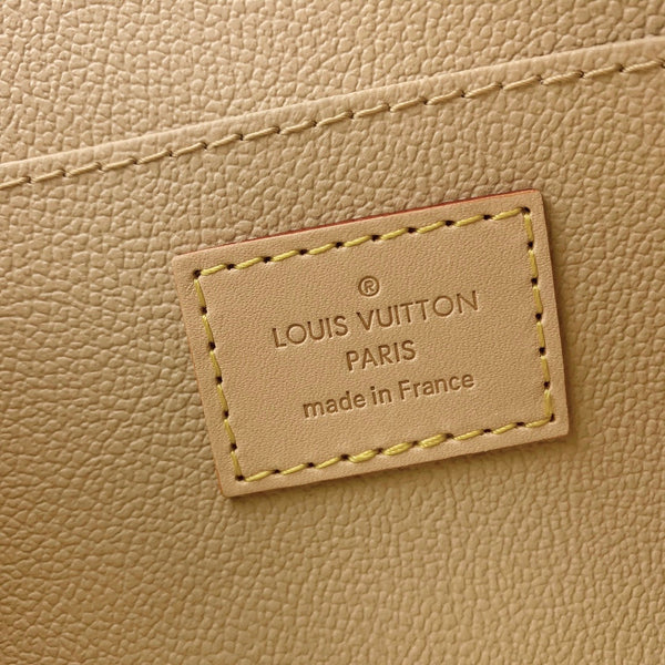 POCHETTE COSMÉTIQUE PM 19 IN TELA MONOGRAMMA MARRONE