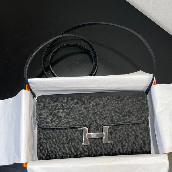 CONSTANCE TO GO 20.5 NERO EPSOM ARGENTO HARDWARE