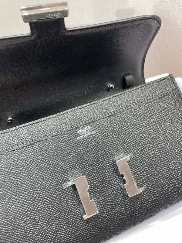 CONSTANCE TO GO 20.5 NERO EPSOM ARGENTO HARDWARE