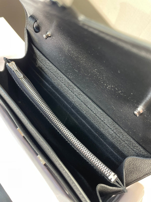 CONSTANCE TO GO 20.5 NERO EPSOM ARGENTO HARDWARE