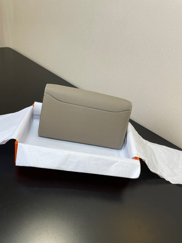 CONSTANCE TO GO 20.5 GREY EPSOM SILVER HARDWARE