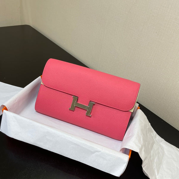CONSTANCE TO GO 20.5 ROSA SCURO EPSOM ARGENTO HARDWARE