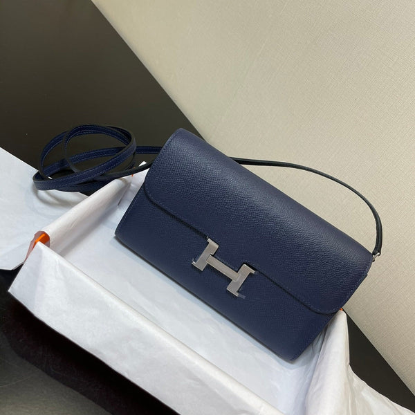 CONSTANCE TO GO 20.5 BLU SCURO EPSOM ARGENTO HARDWARE