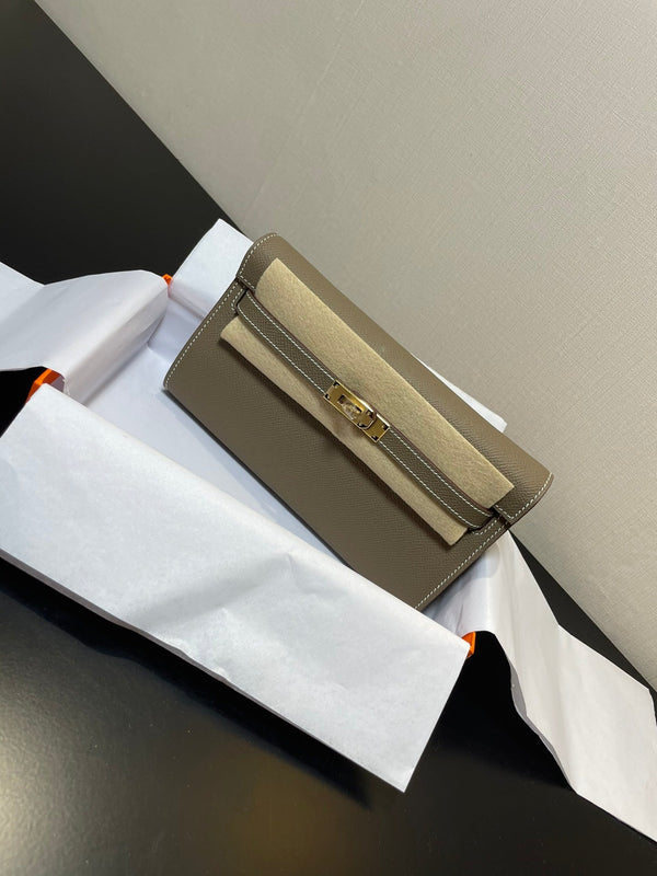 kelly woc 20.5 etoupe epsom gold hardware