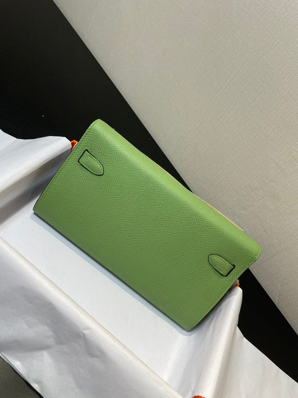 kelly woc 20.5 verde epsom hardware argento