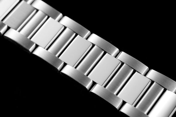 pasha 35mm automatico in acciaio quadrante bianco lunetta con diamanti