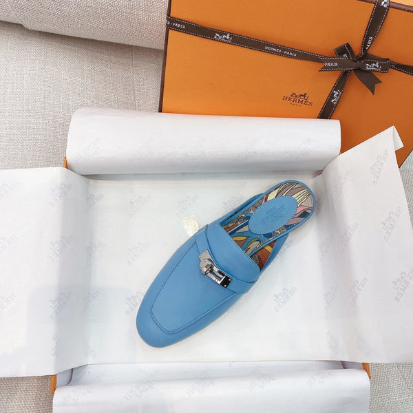 HM Oz Mule Blue Cowhide 348087