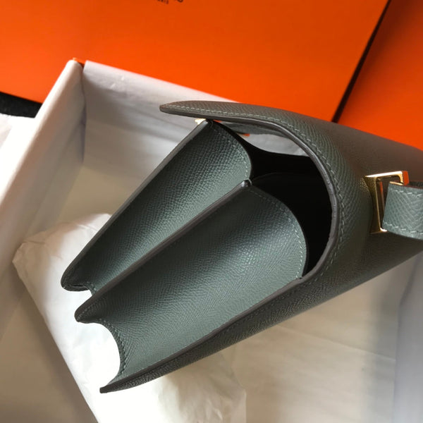 constance 24 blu arancione pelle epsom hardware dorato