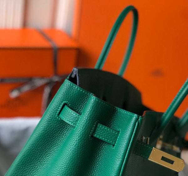 HM BIRKIN GREEN TOGO LEATHER GOLD HARDWARE