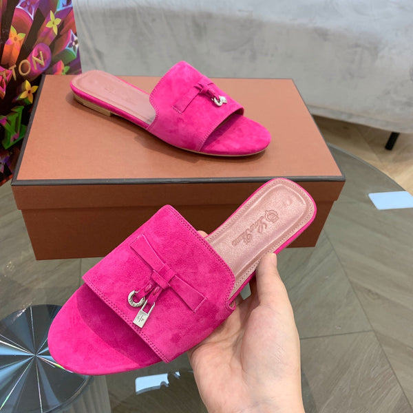 LP SUMMER CHARMS SANDALS BRIGHT PINK SUEDE