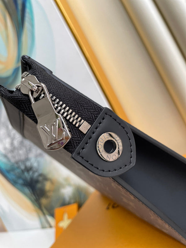 LV M61692 Pochette Voyage MM Brown Monogram Canvas 224235