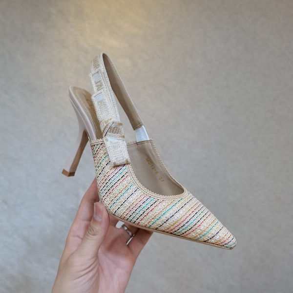 CD 25 J'Adior Slingback Heel Mesh and Leather 237890