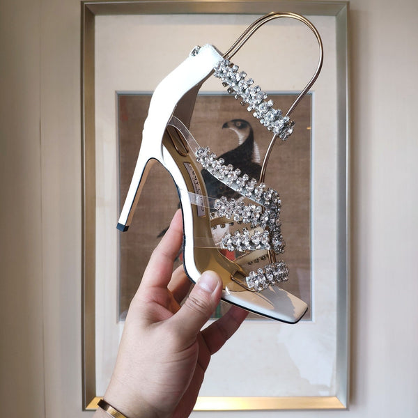 Jimmy 25 Josefine 100mm Sandals White Calfskin 240071