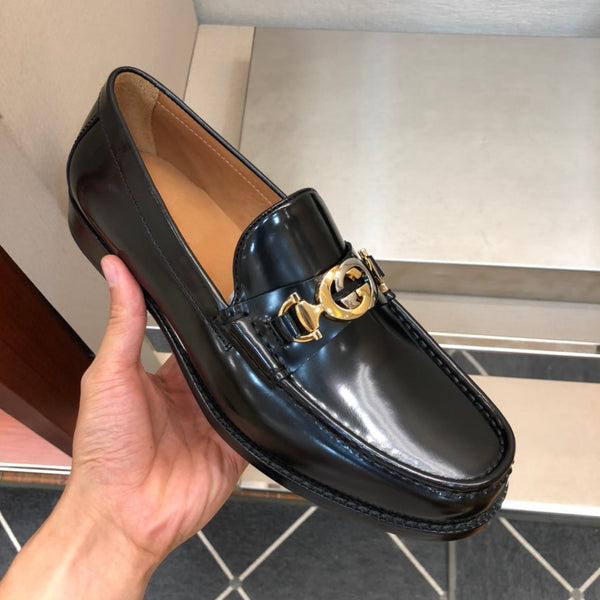 GG Men's Loafer Black Patent Leather 525079