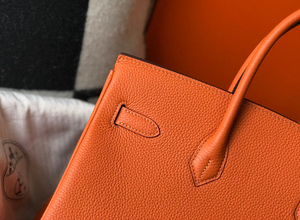 HM BIRKIN 35CM BAG ORANGE TOGO GOLD HARDWARE