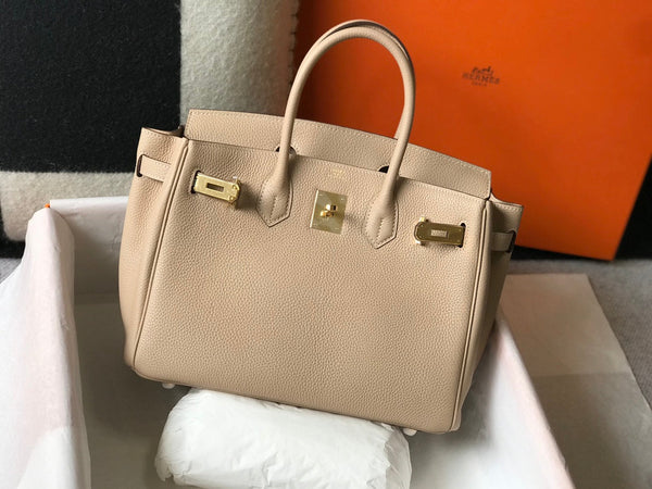 HM BIRKIN 35CM BEIGE PELLE TOGO FERRAMENTA ORO