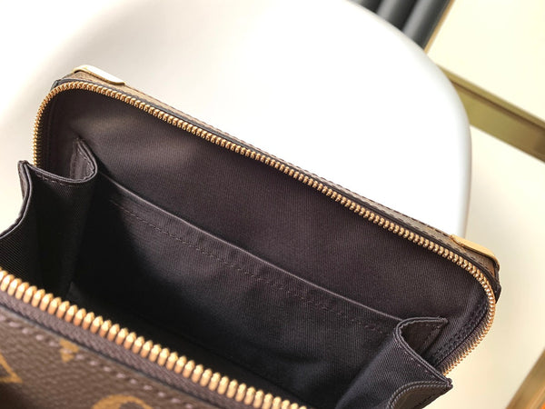 LV x NBA Handle Trunk Bag 21.5cm Brown Monogram Canvas GHW