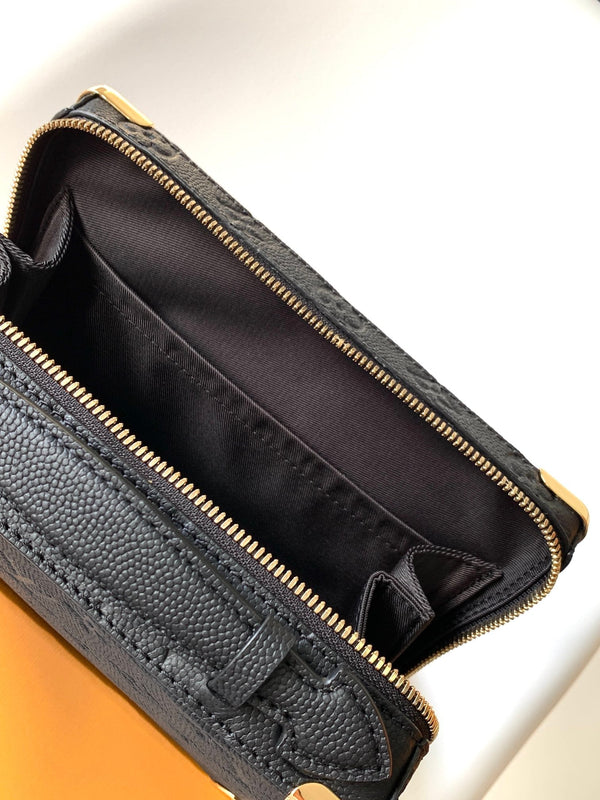 LV x NBA Handle Trunk Bag 21.5cm Black Monogram Grained Leather GHW