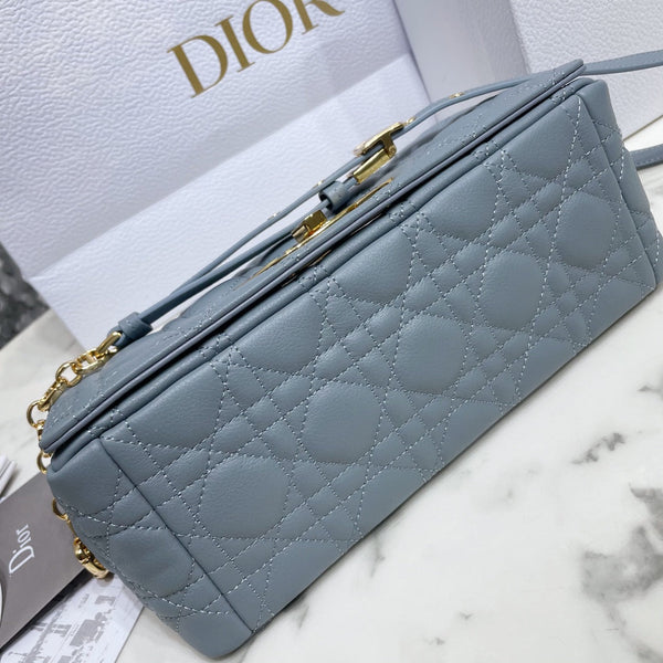 medium caro 25.5 gray supple calfskin