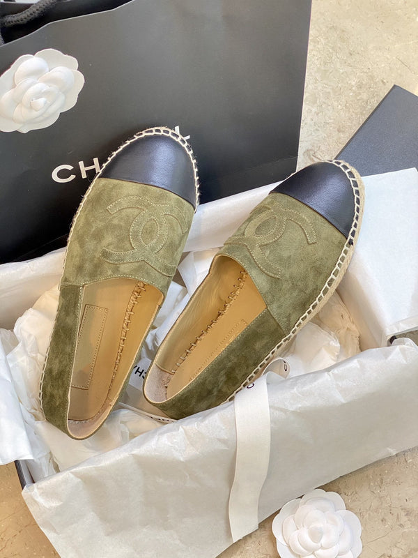 espadrillas color cachi scamosciato nero pelle di agnello