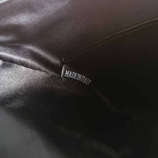 BORSA CRYSTAL CHAIN 21 IN PELLE DI AGNELLO NERA